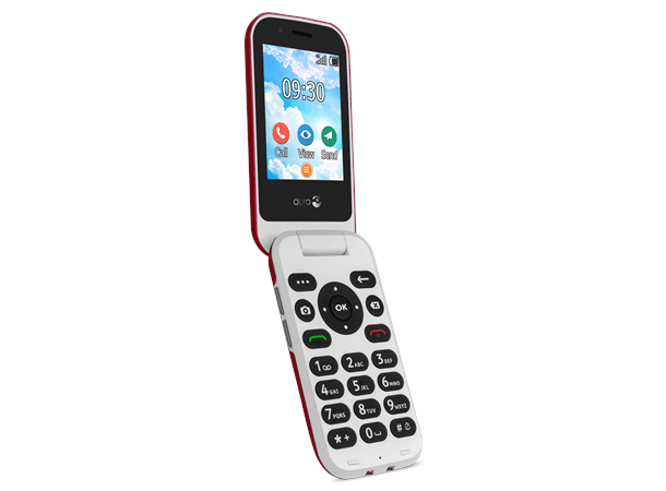 Teléfono móvil Doro 2404 Red White - Audioactive