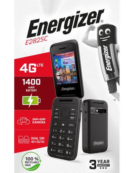 Teléfono móvil E282SC 4G 2.8" Black EU -Energizer - Audioactive