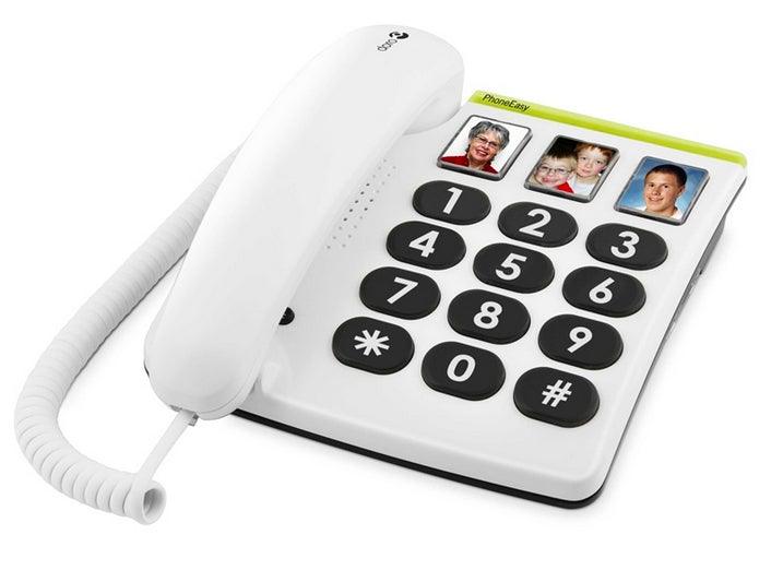teléfono fijo amplicomms compatible con audífonos para mayores