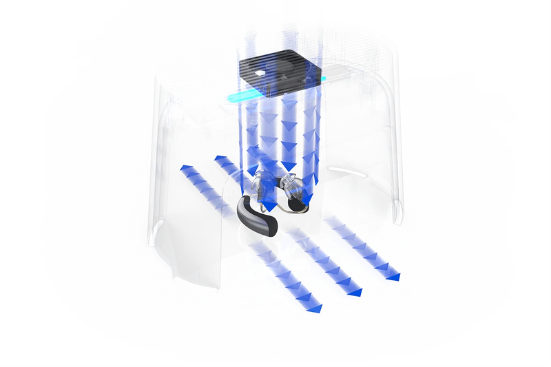 Caixa de secagem para aparelhos auditivos recarregáveis ​​(Dry-Cap UV 2)