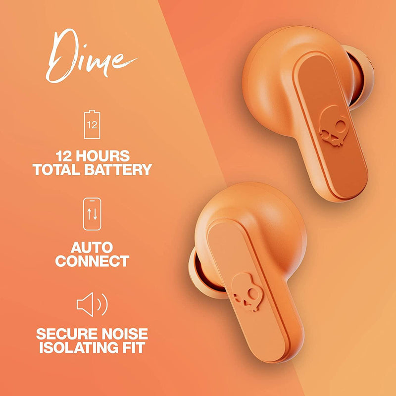 Auriculares inalámbricos Dime True Golden Orange - SKULLCANDY - Audioactive