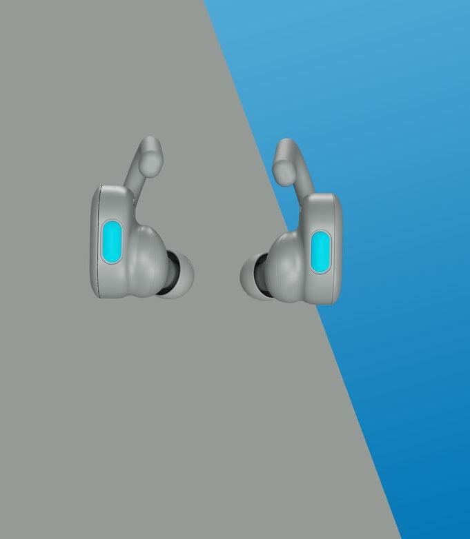 Auriculares inalámbricos Push Active Grey/Blue- SKULLCANDY - Audioactive