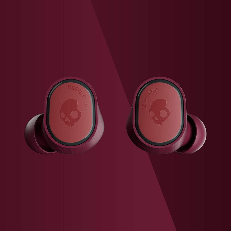 Auriculares inalámbricos Sesh Evo Deep Red- SKULLCANDY - Audioactive
