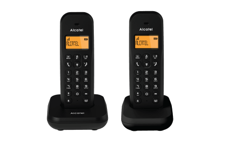 Dúo de teléfonos inalámbricos DECT E155 Negro - Alcatel - Audioactive