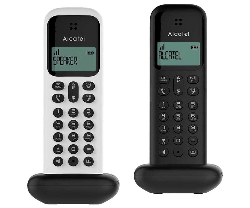 Pack teléfonos inalámbricos D285 dúo negro + blanco - ALCATEL - Audioactive