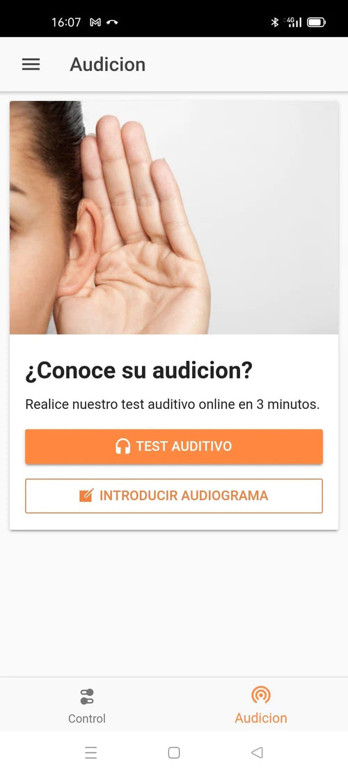 Solución auditiva con pila Audiben Forte MA201 (Dispone de App)