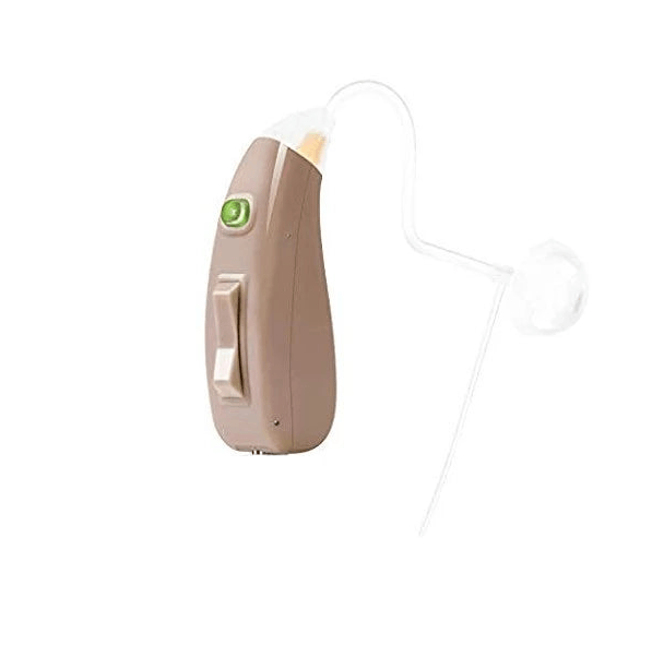 Solução auditiva sem baterias aparelhos auditivos alternativos
