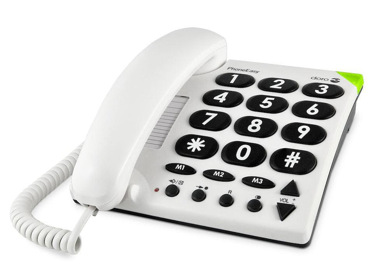 Teléfono fijo con teclas grandes -  Doro PhoneEasy 311c - Audioactive