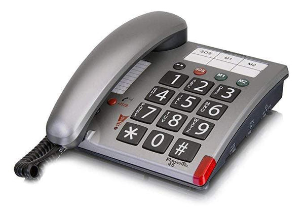 BAS-18300M EU - TELÉFONO MÓVIL PARA PERSONAS MAYORES CON BOTÓN SOS/ALARMA Y  TECLAS GRANDES (DE/EN/ES/FR)
