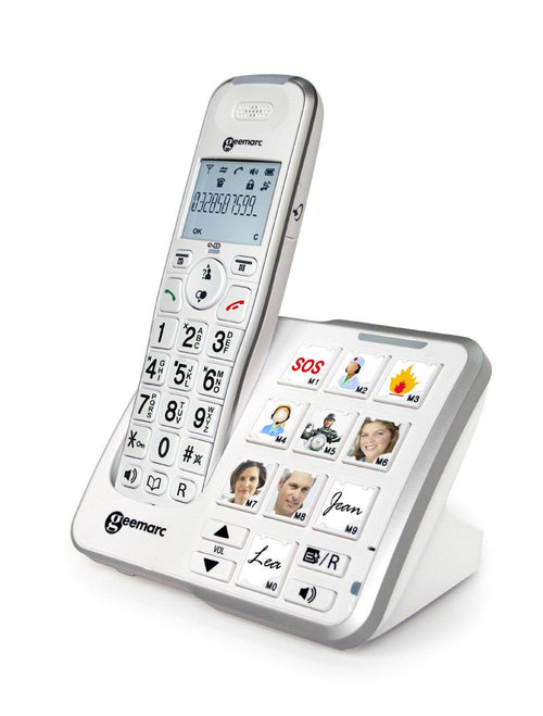 Téléphone sans fil avec répondeur Bigtel 1280 et 2 combinés