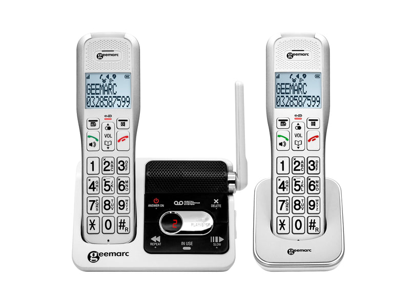 Teléfono inalámbrico para mayores AMPLIDECT 595 -2 U.L.E - GEEMARC - Audioactive