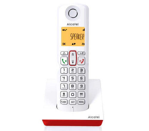 Teléfono inalámbrico S250 rojo/blanco - ALCATEL - Audioactive