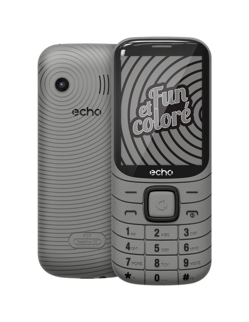 Teléfono móvil classic pack gris - ECHO POP - Audioactive