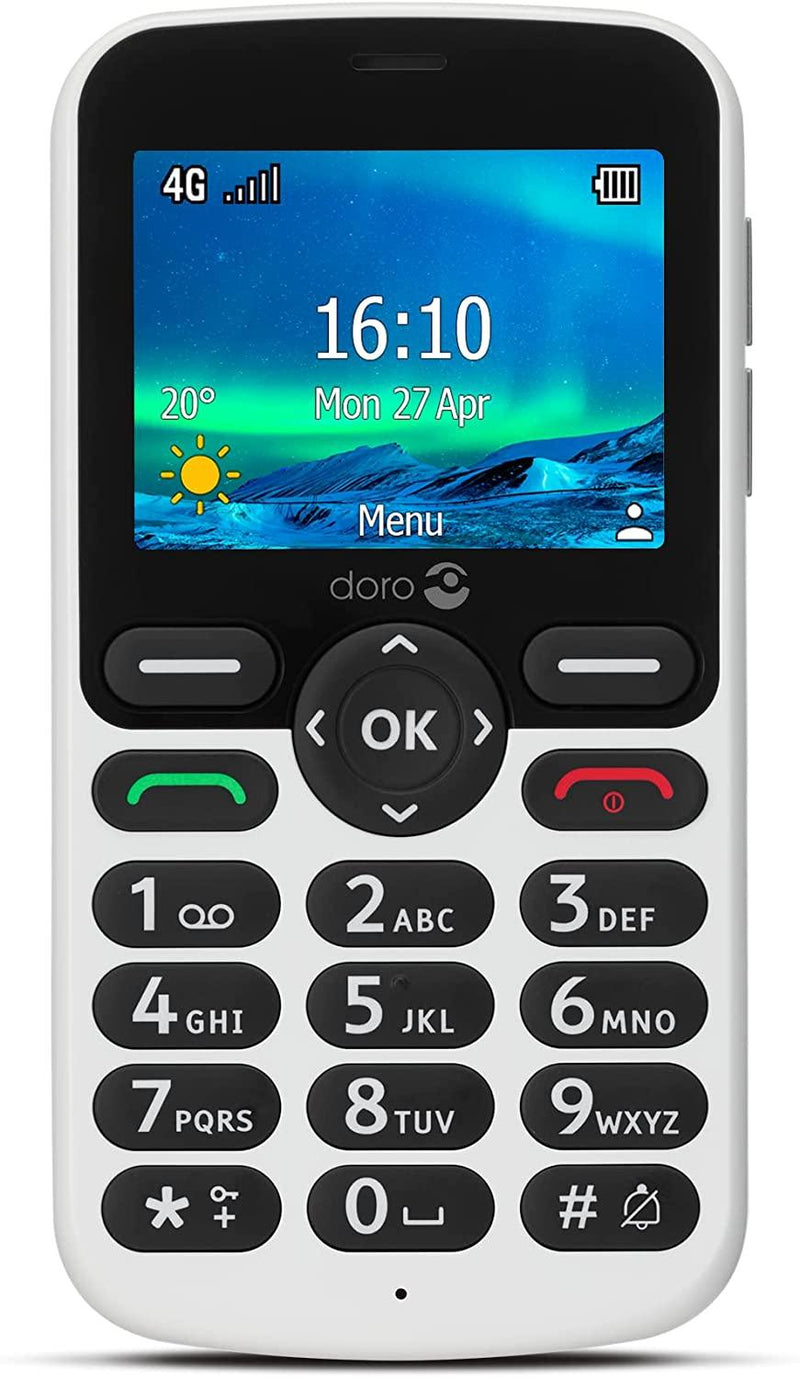 Teléfono móvil Doro 5860 - White Black - Audioactive