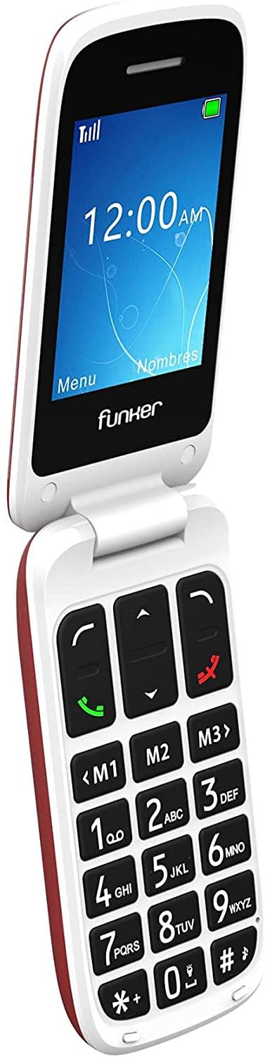 Teléfono móvil FUNKER - E70 Easy Elite rojo - Audioactive