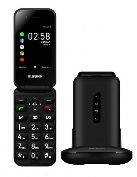 Teléfono móvil para personas mayores S740 4G 2.8" KaiOS Negro - Telefunken - Audioactive