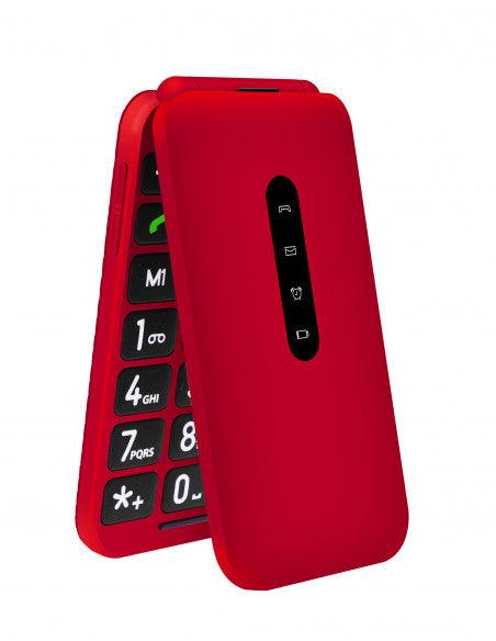 Teléfono móvil para personas mayores S740 4G 2.8 KaiOS Rojo- Telefunk
