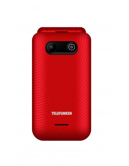 Teléfono móvil para personas mayores S760 4G 2.8"+1.44" KaiOS Rojo- Telefunken - Audioactive