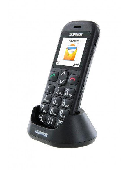 Teléfono móvil para personas mayores TM110 Big Button Cosi Black - Telefunken - Audioactive