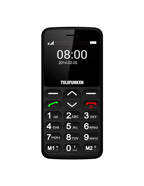 Teléfono móvil para personas mayores TM140 Cosi Black - Telefunken - Audioactive