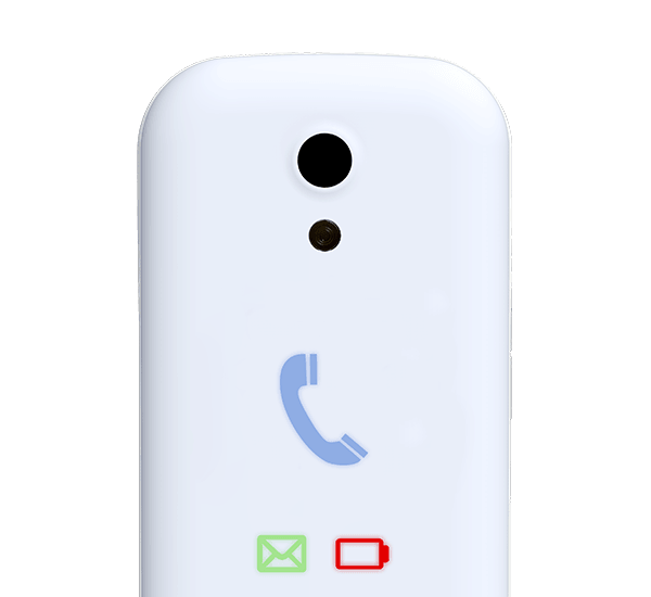 Teléfono móvil SwissVoice S28 2G blanco con auriculares - Audioactive