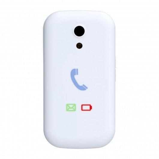 Teléfono móvil SwissVoice S28 2G blanco con auriculares - Audioactive