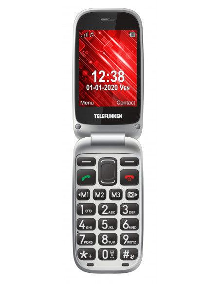 Teléfono móvil Telefunken S560 2.8" 2G GPS Senior Phone Rojo - Audioactive